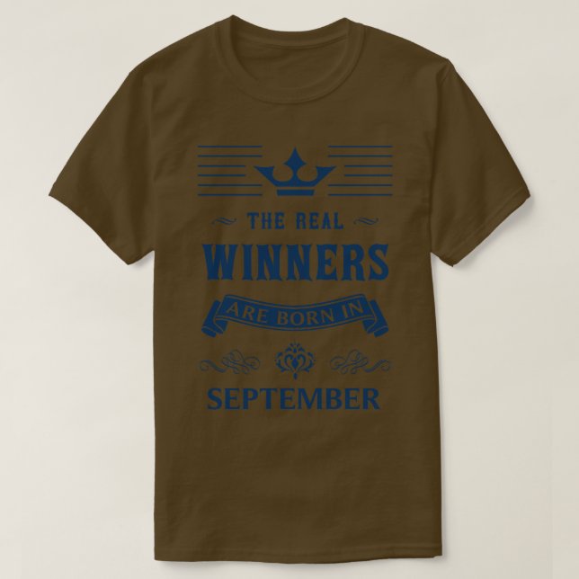 Camiseta cumpleaños de septiembre (Diseño del anverso)