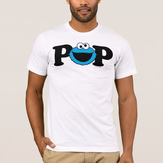 Camiseta Cumpleaños de Sesame Street Cookie Monster - Pop (Anverso)