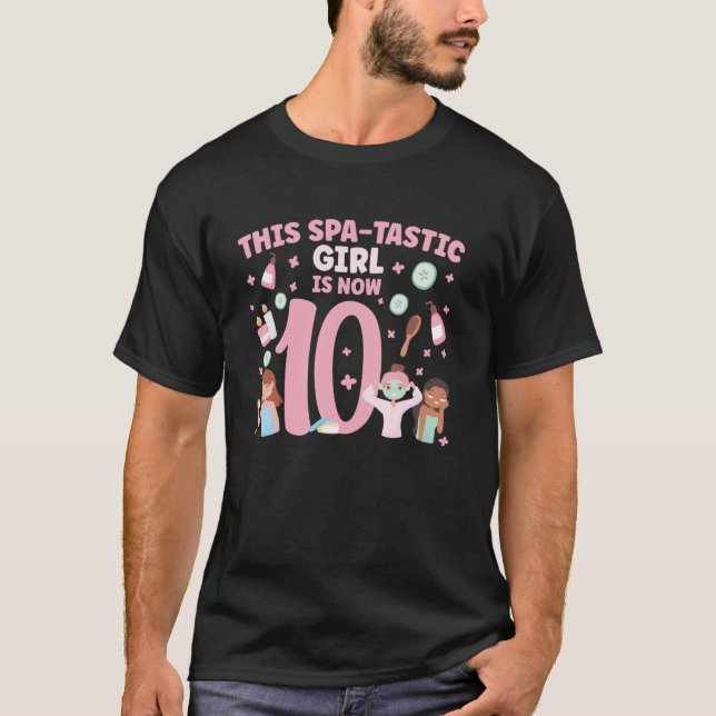 Camiseta Cumpleaños de Spa 10 10 años de edad Cumpleaños de (Anverso)