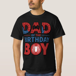 Camiseta Cumpleaños de Spider Papá del Cumpleañero