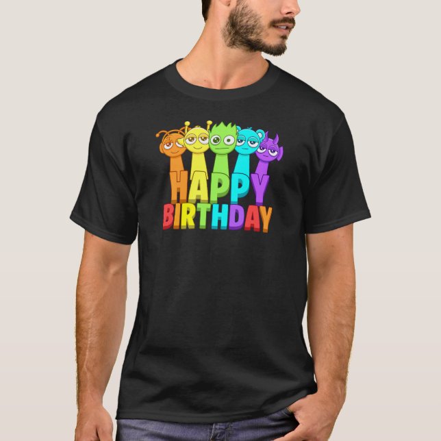 Camiseta Cumpleaños de Sprunki (Anverso)