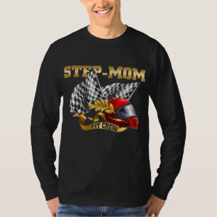 Camiseta Cumpleaños de Step-Mom - Step-Mom Pit Crew - Race 
