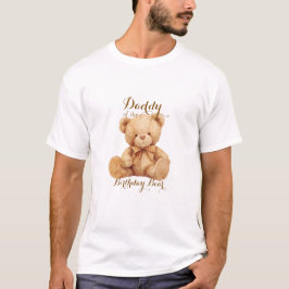 Camiseta Cumpleaños de Teddy Bear Beige Balloon