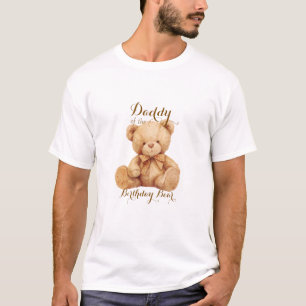 Camiseta Cumpleaños de Teddy Bear Beige Balloon