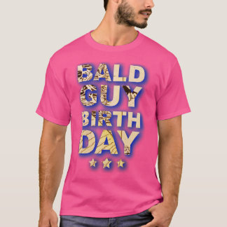 Camiseta cumpleaños de un chico calvo