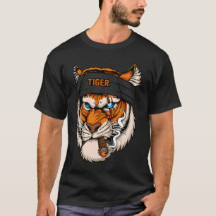Camiseta Cumpleaños de un niño tema animal a raya del tigre