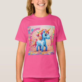 Camiseta Cumpleaños de Unicorn Pinata