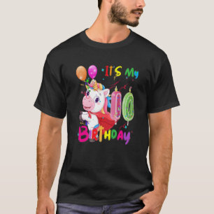 Camiseta Cumpleaños de Unicornio: Chicas de cumpleaños núme