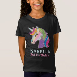 Camiseta Cumpleaños de Unicornio Glucho personalizado para 