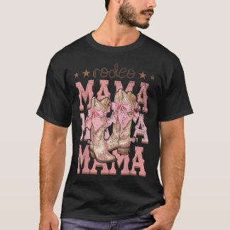 Camiseta Cumpleaños de vaquera coqueta con botas rosas Rode