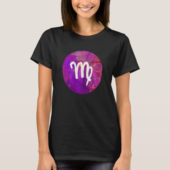 Camiseta Cumpleaños de Virgo de mujer Espalda de agosto sep (Anverso)