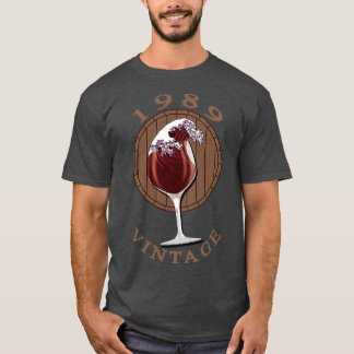 Camiseta Cumpleaños de Wine Lover 1989