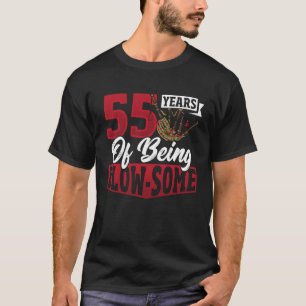 Camiseta Cumpleaños del Bagpiperista 55 años de ser soplado
