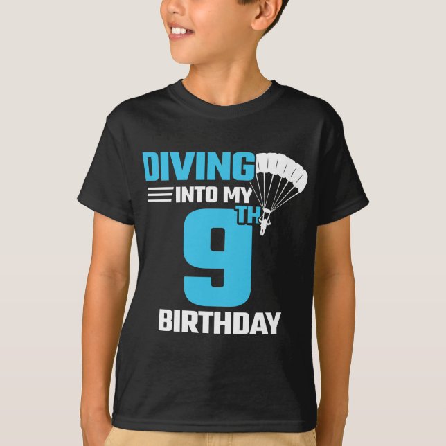 Camiseta Cumpleaños del Buceo - Novena - Primera vez en Sky (Anverso)