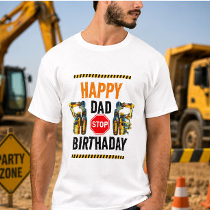 Camiseta Cumpleaños del camión de volteo de construcción 1e