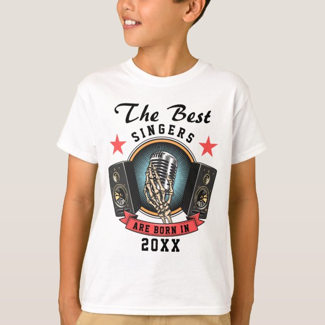 Camiseta Cumpleaños del cantante del coro de nombres person (Anverso)