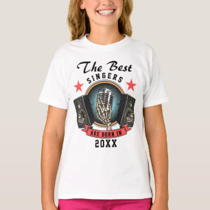 Camiseta Cumpleaños del cantante del coro de nombres person