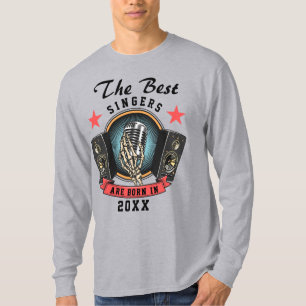 Camiseta Cumpleaños del cantante del coro de nombres person