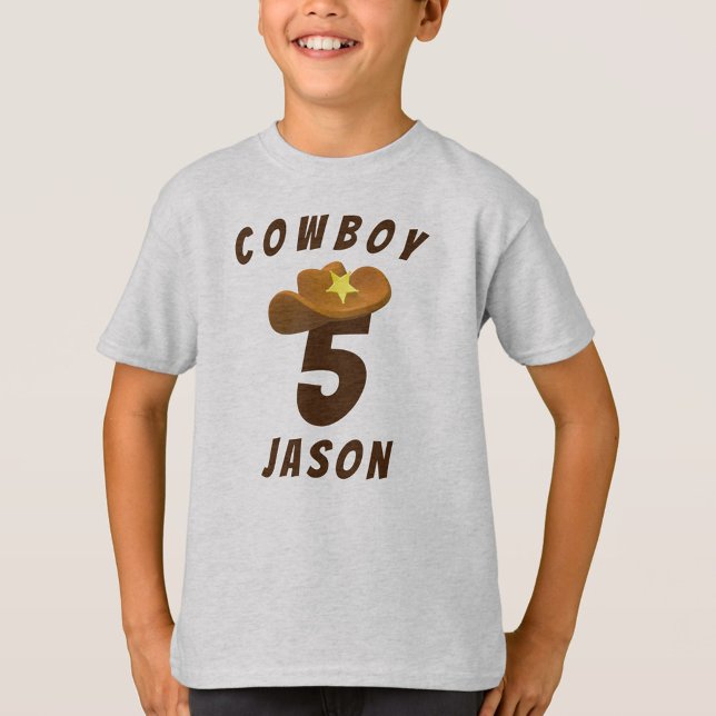 Camiseta Cumpleaños del Cowboy de los Niños (Subido por el creador)