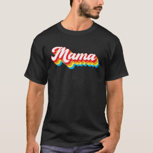 Camiseta Cumpleaños del Día de las Madres Mama Retro