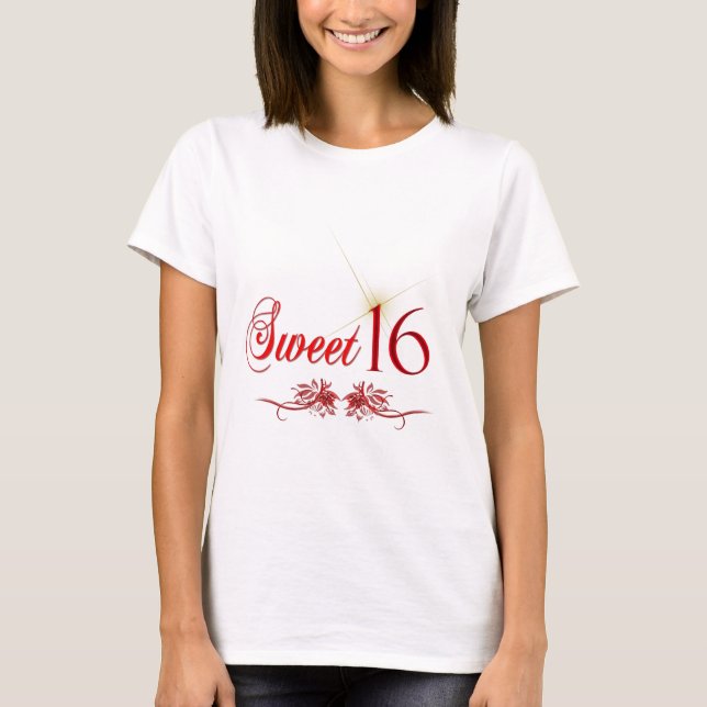 Camiseta Cumpleaños del dulce 16 (Anverso)