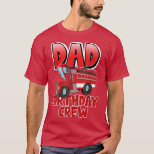 Camiseta Cumpleaños del equipo de bomberos de cumpleaños