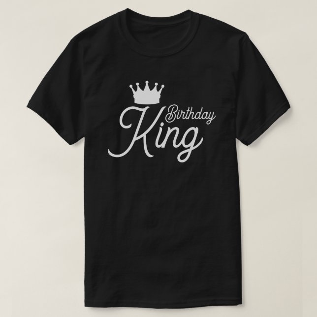Camiseta Cumpleaños del equipo de King Boy Squad de cumplea (Diseño del anverso)