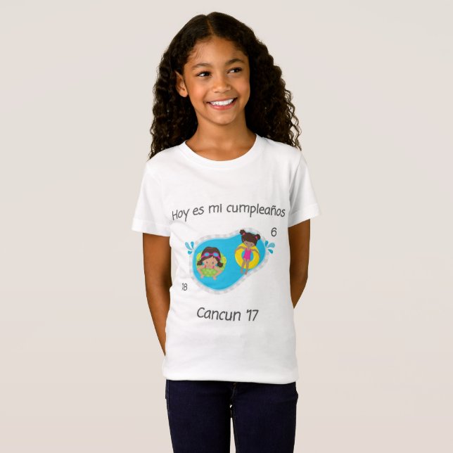 Camiseta Cumpleaños del es MI del Hoy---Cancun '17 (Anverso completo)