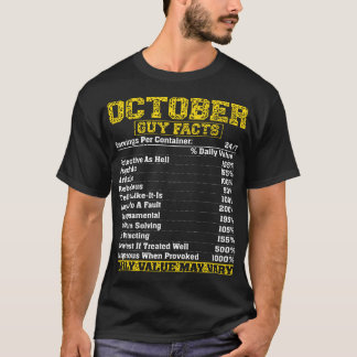 Camiseta Cumpleaños del escorpión del libra de los hechos