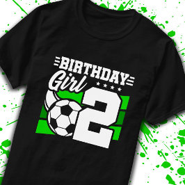 Camiseta Cumpleaños del fútbol - Chica de 2 años - segundo
