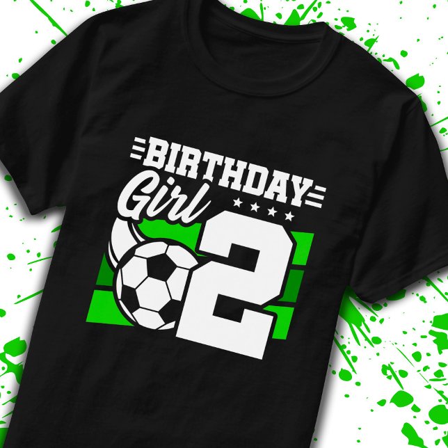 Camiseta Cumpleaños del fútbol - Chica de 2 años - segundo  (Subido por el creador)