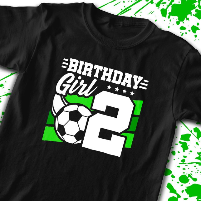 Camiseta Cumpleaños del fútbol - Chica de 2 años - segundo  (Subido por el creador)