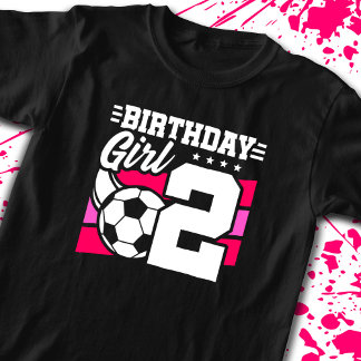 Camiseta Cumpleaños del fútbol - Chica de 2 años - segundo 