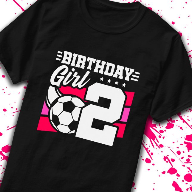 Camiseta Cumpleaños del fútbol - Chica de 2 años - segundo  (Subido por el creador)