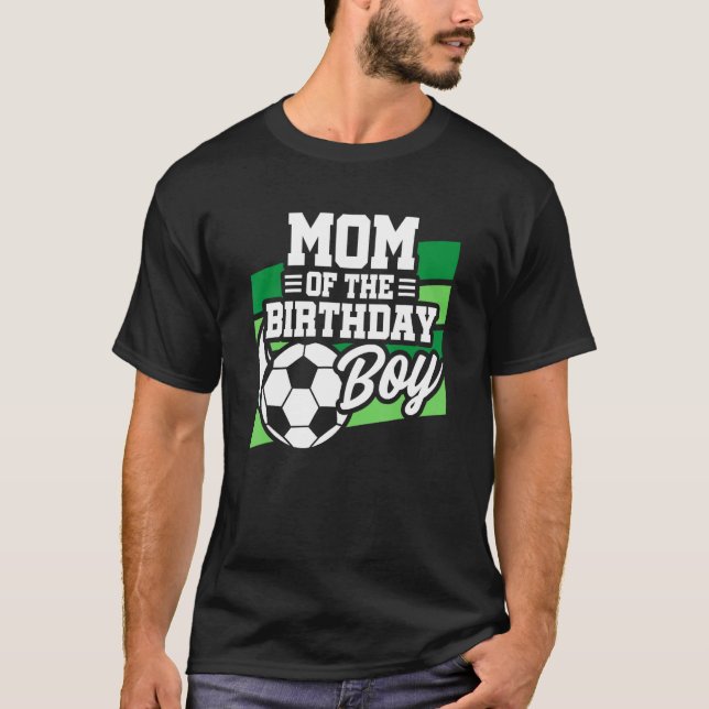 Camiseta Cumpleaños del fútbol - Madre de cumpleaños - Naci (Anverso)