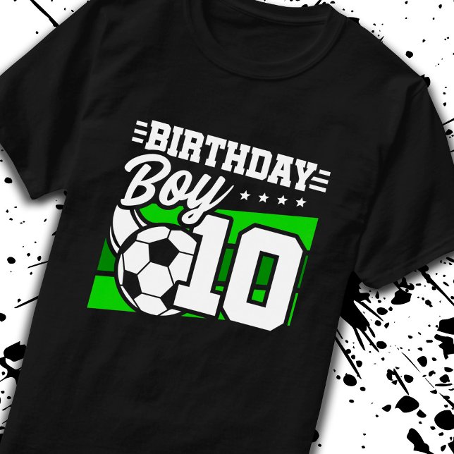 Camiseta Cumpleaños del fútbol - Niño de 10 años - Décimo c (Subido por el creador)
