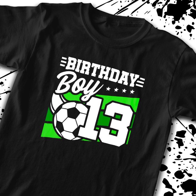 Camiseta Cumpleaños del fútbol - Niño de 13 años - 13 años (Subido por el creador)