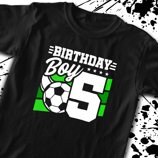 Camiseta Cumpleaños del fútbol - Niño de 5 años - 5 cumplea (Subido por el creador)