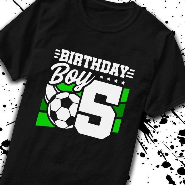 Camiseta Cumpleaños del fútbol - Niño de 5 años - 5 cumplea (Subido por el creador)