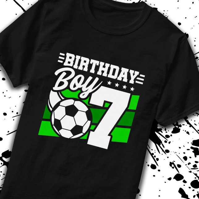 Camiseta Cumpleaños del fútbol - Niño de 7 años - Séptimo c (Subido por el creador)