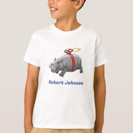 Camiseta Cumpleaños del Hipopótamo Cohete