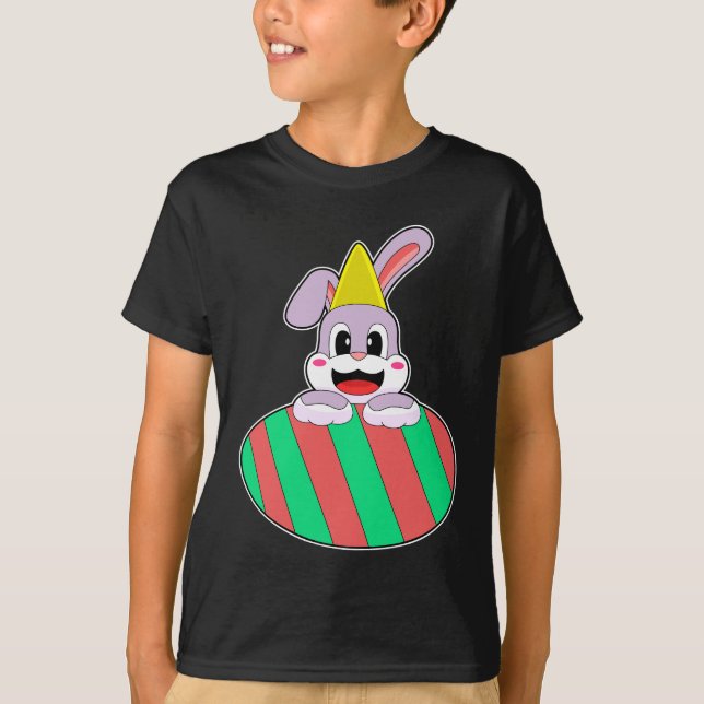 Camiseta Cumpleaños del huevo de Pascua de Rabbit (Anverso)