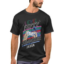 Cumpleaños del jugador retro de nivel cincuenta de