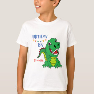 Camiseta Cumpleaños del niño cocodrilo, cumpleaños pequeño