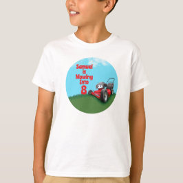 Camiseta Cumpleaños del niño con cortadora de césped person