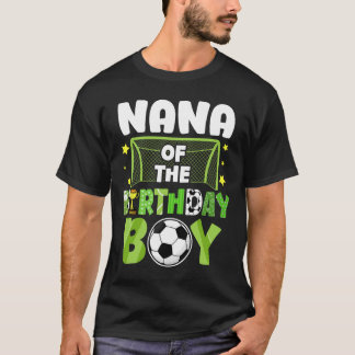 Camiseta Cumpleaños del niño de Nana fútbol Partido de fútb