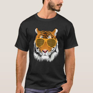 Camiseta Cumpleaños Del Niño Guay Tigre Tirado Tema Animal