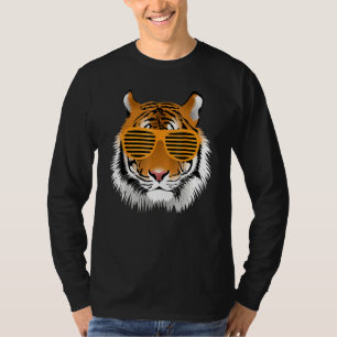 Camiseta Cumpleaños Del Niño Guay Tigre Tirado Tema Animal