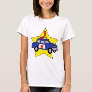 Camiseta Cumpleaños del oficial de policía 1r