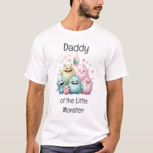 Camiseta Cumpleaños del Papá del Pequeño Monstruo